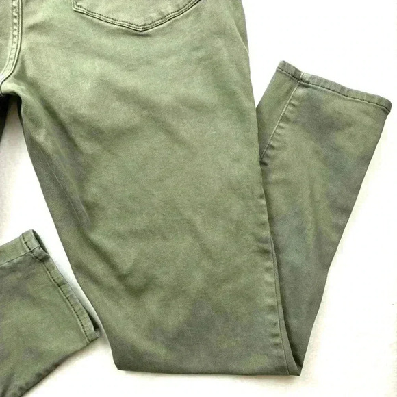 Seven7 Green Military Utility Ankle Stretch Midrise Ankle Skinny Pants Size 12 - Picture 11 of 16